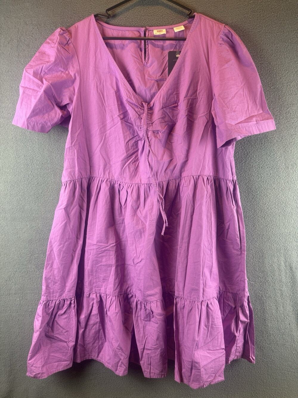 NWT Levi's Women Purple Casual Dress XXL